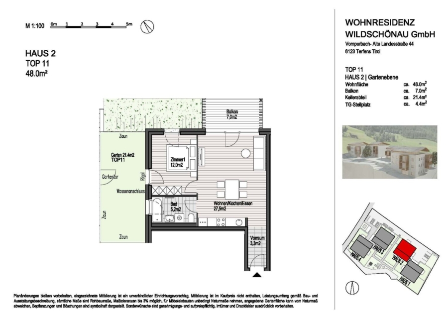 Top 11 - 2-Zimmer, EG - WOHNBAUGEFÖRDERT - Grundriss