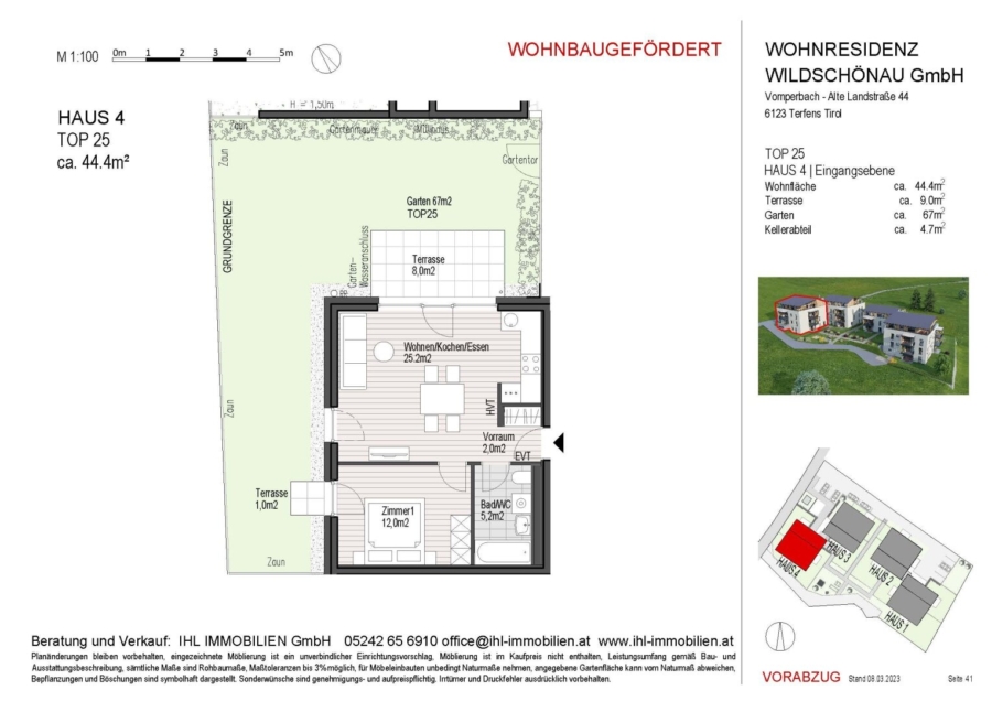 Top 25 - 2-Zimmer, 1. OG - WOHNBAUGEFÖRDERT - Grundriss