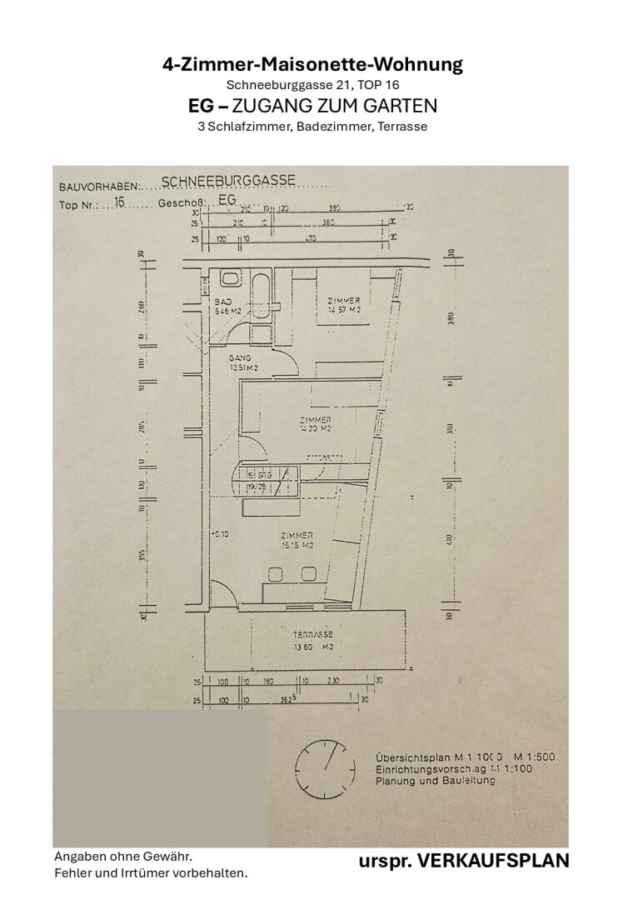 4-Zimmer-Maisonette-Wohnung in Alt-Hötting - Grundriss