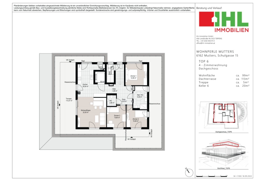 Top 6 - 4-Zimmer, DG - Grundriss