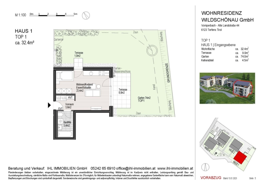 Top 15 - 3-Zimmer, 1. OG - Grundriss