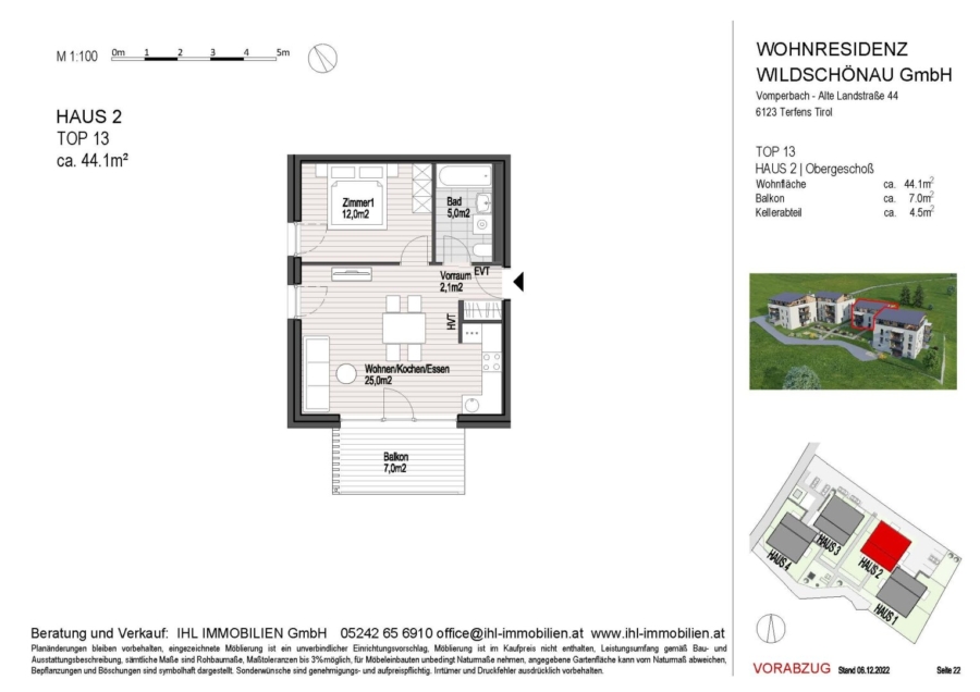 Top 12 - 3-Zimmer, EG - Grundriss