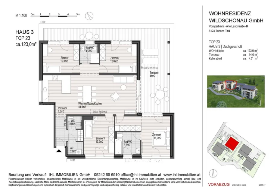 Top 23 - 5-Zimmer, DG - Grundriss