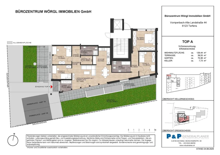 TOP A - 5-Zimmer-Wohnung - EG - Grundriss