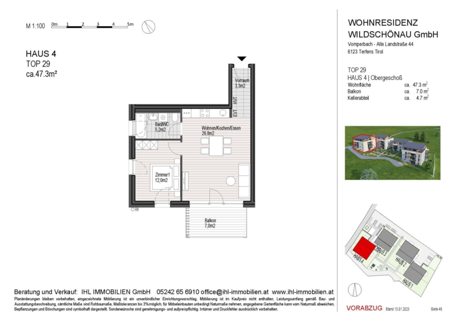 Top 29 - 2-Zimmer, 2. OG - Grundriss