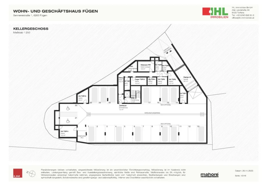 Tiefgaragenplatz in Fügen Mieten/Kaufen - Grundriss